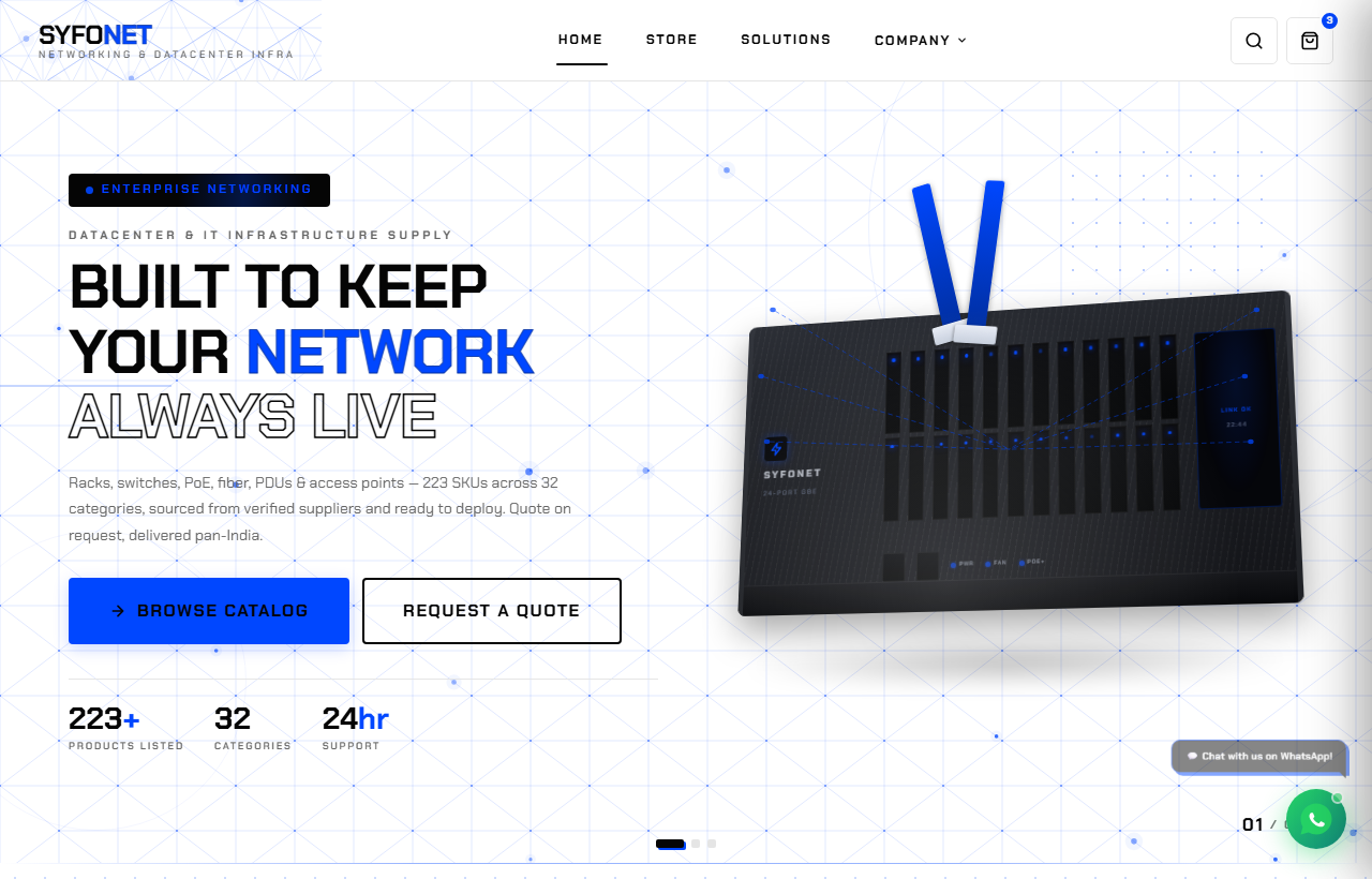 SyfoNet live platform preview